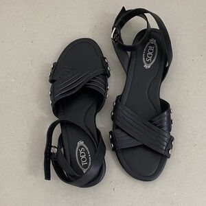 Tod's Elegant Black Women's Sandals